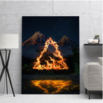 "Triangle of Fire" Premium Canvas Art (11"W x 14"H x 0.75"D // Gallery Wrapped)