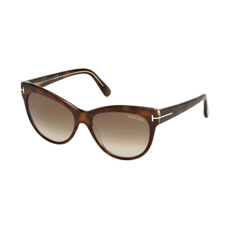 Women's Lily Sunglasses // Havana + Brown Gradient