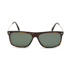 Men's Max Polarized Sunglasses // Dark Havana + Green