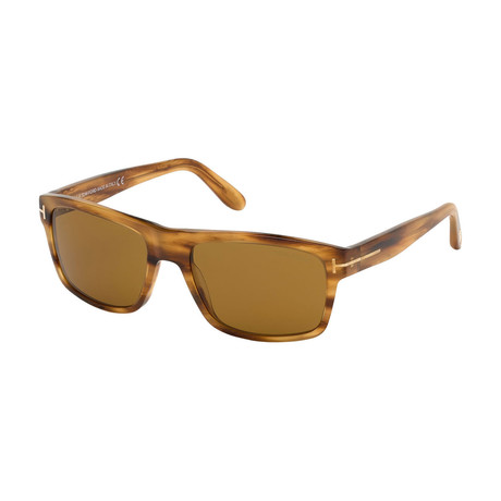 Men's August Sunglasses // Light Brown + Brown