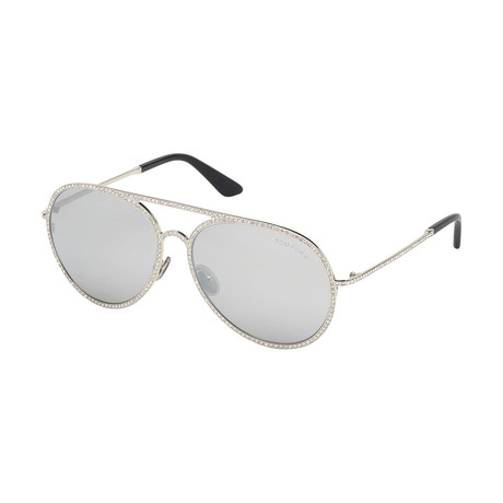 Unisex Antibes Sunglasses // Silver + Gray