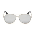 Unisex Antibes Sunglasses // Silver + Gray