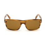 Men's August Sunglasses // Light Brown + Brown