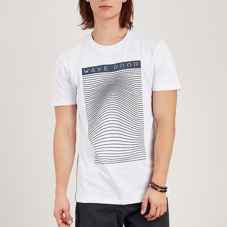 Wave Door T-Shirt // White (S)