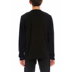 Long Sleeve Henley // Black (M)