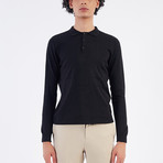 Massimo Collared Sweater // Black (2XL)