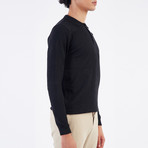 Massimo Collared Sweater // Black (2XL)