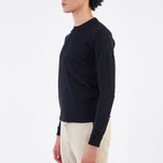 Massimo Collared Sweater // Black (M)