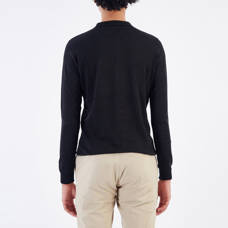 Massimo Collared Sweater // Black (S)