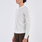 Massimo Collared Sweater // Ecru (L)