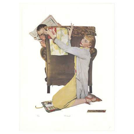 Norman Rockwell // The Decorator // Offset Lithograph