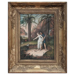 The Secret Encounter // 1871 Painting // SIGNED