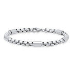 Stainless Steel Link Bar Bracelet // Metallic