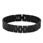 Stainless Steel Link Bracelet // Black