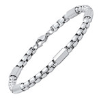 Stainless Steel Link Bar Bracelet // Metallic