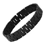 Stainless Steel Link Bracelet // Black