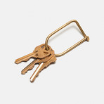 Wilson Keyring // Brass