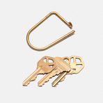 Wilson Keyring // Brass