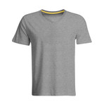 Odorless + Stain Resistant V-Neck Tee // Heather Gray (L)