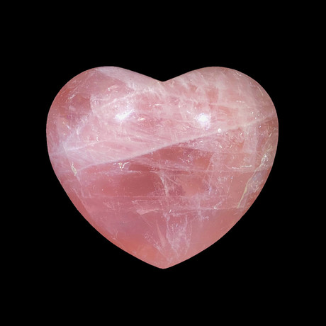 Rose Quartz Heart // Extra Large