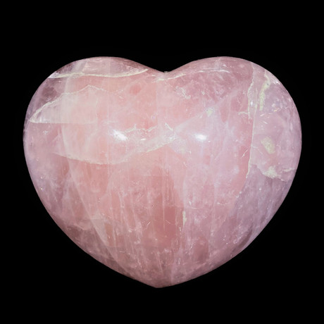 Rose Quartz Heart // XXL