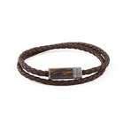 Cylinder Montecarlo Wood Bracelet // Brown