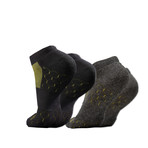 Technical Odor Resistant Socks // Gray + Black // Pack of 4 (S-M)