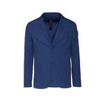 Single Breasted Blazer // Blue (Small)