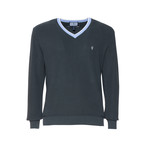 V-Neck Pullover Sweater // Blue (X-Small)