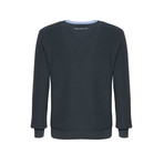 V-Neck Pullover Sweater // Blue (X-Small)