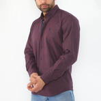 Vicente Flannel Shirt // Burgundy (Small)