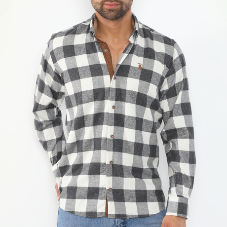 Randall Button-Up Shirt // Black (Large)
