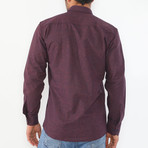 Vicente Flannel Shirt // Burgundy (Small)