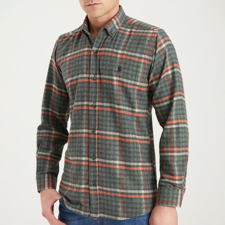 Kahlil Flannel Shirt // Green (Small)