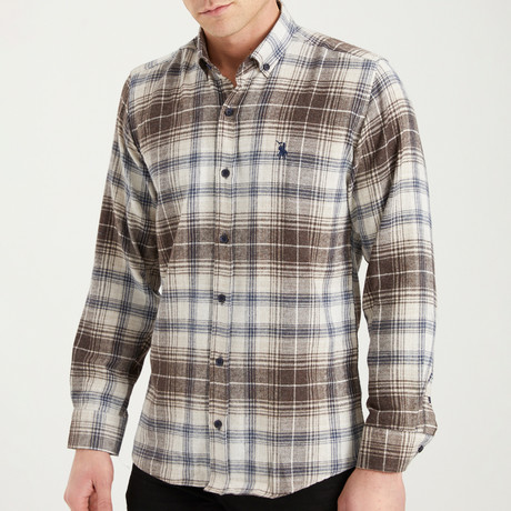 Henry Flannel Shirt // Brown (Small)