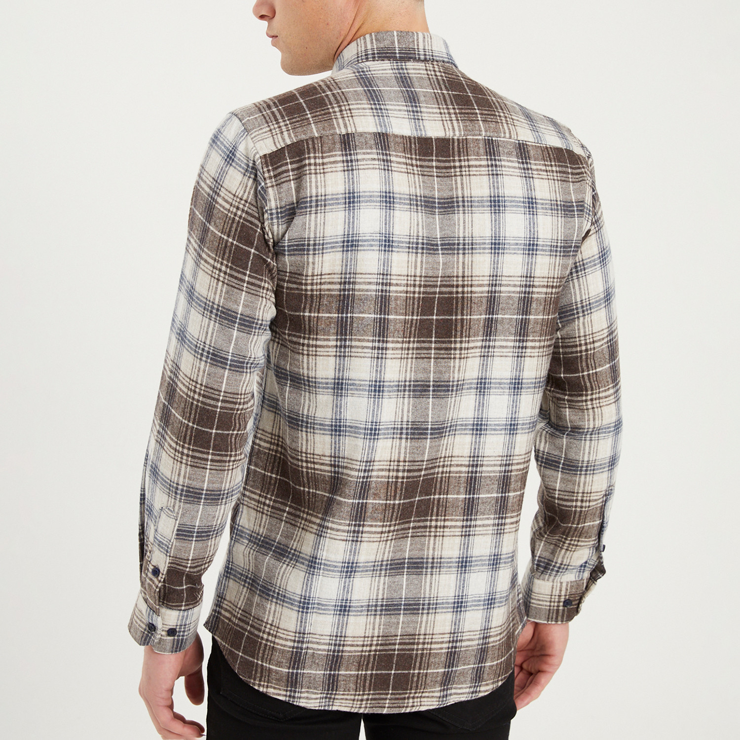 Henry Flannel Shirt // Brown (Small) - Dewberry - Touch of Modern