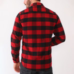Pandar Flannel Shirt // Black + Red (Small)