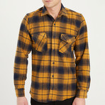 Barnardo Flannel Shirt // Mustard (Small)
