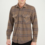 Barnardo Flannel Shirt // Brown (Small)