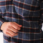 Gerard Flannel Shirt // Dark Blue (Small)