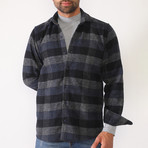 Lennox Flannel Shirt // Dark Blue (Small)
