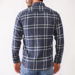 Lysander Flannel Shirt // Dark Blue (Small)