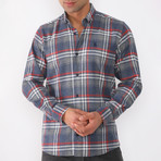 Kyan Flannel Shirt // Dark Blue (Small)