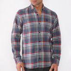 Kyan Flannel Shirt // Dark Blue (Small)