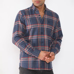 Rowan Flannel Shirt // Dark Blue (Small)