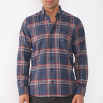 Rowan Flannel Shirt // Dark Blue (Small)