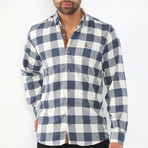 Randall Flannel Shirt // Dark Blue (Small)