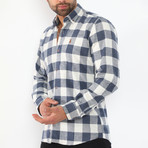 Randall Flannel Shirt // Dark Blue (Small)