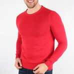 Joey Pullover Sweater // Red (Medium)