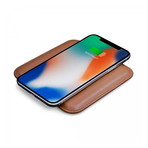 Wireless Charging Pad // Brown Leather